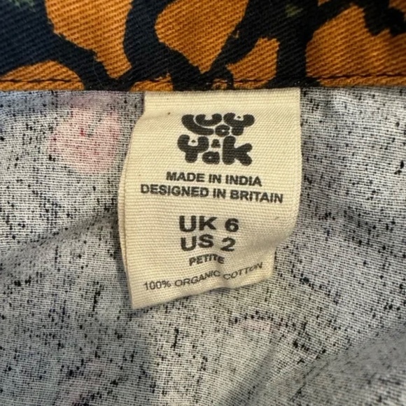 Lucy & Yak Ragan Organic Cotton Cropped Jumpsuit in Maria Print - Picture 9 of 10